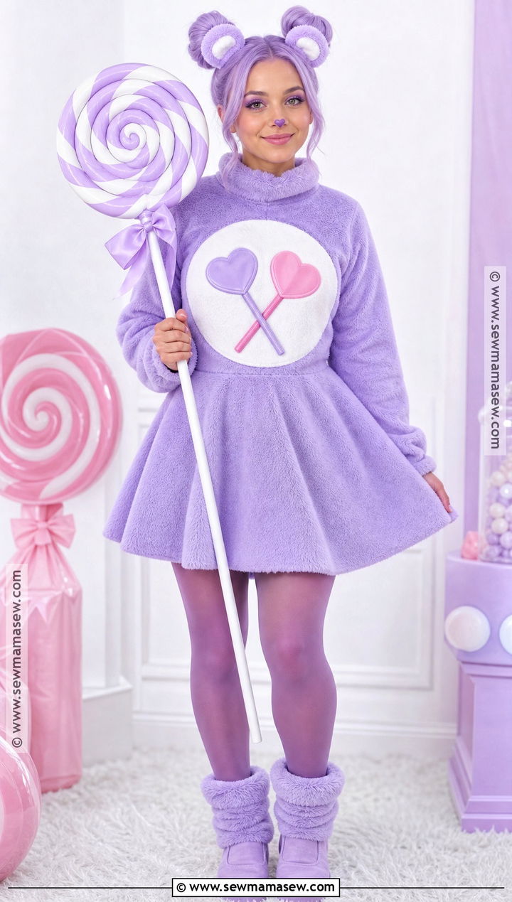 Share Bear Costume With Lollipop Badge - 30 care bears halloween costume ideas