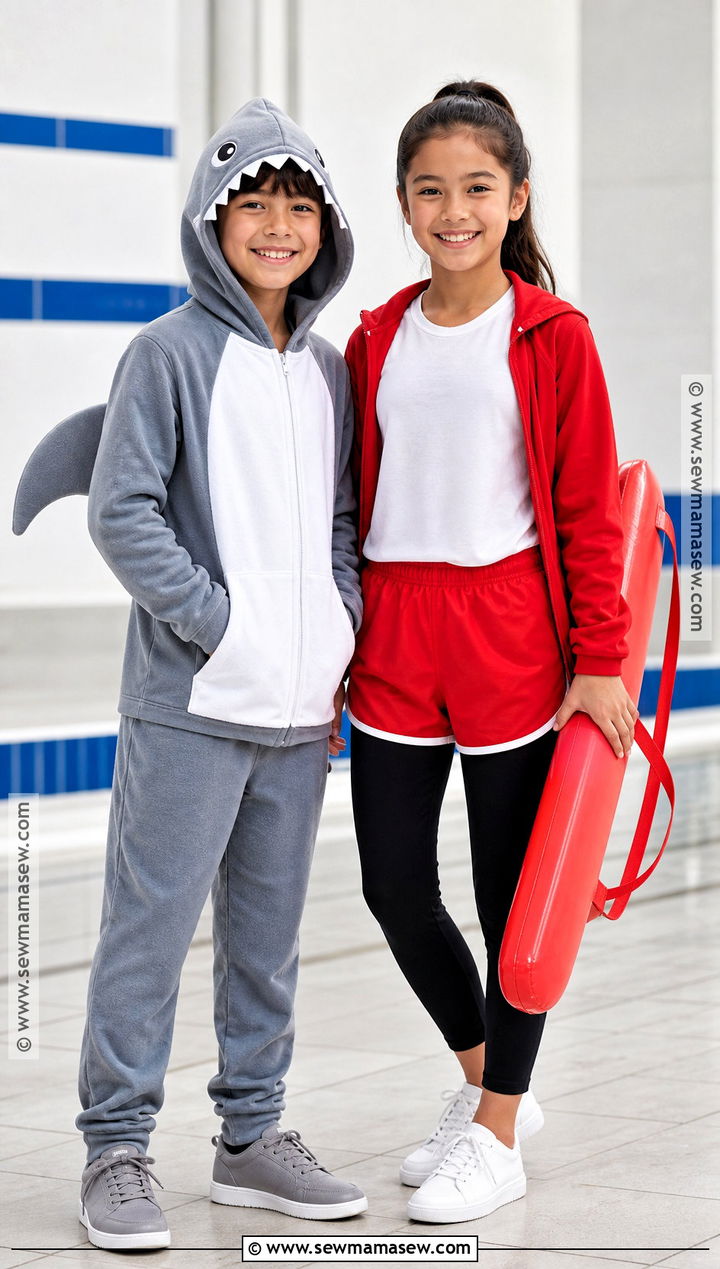 Shark And Lifeguard Sibling Costume - 30 sibling costumes brother sister