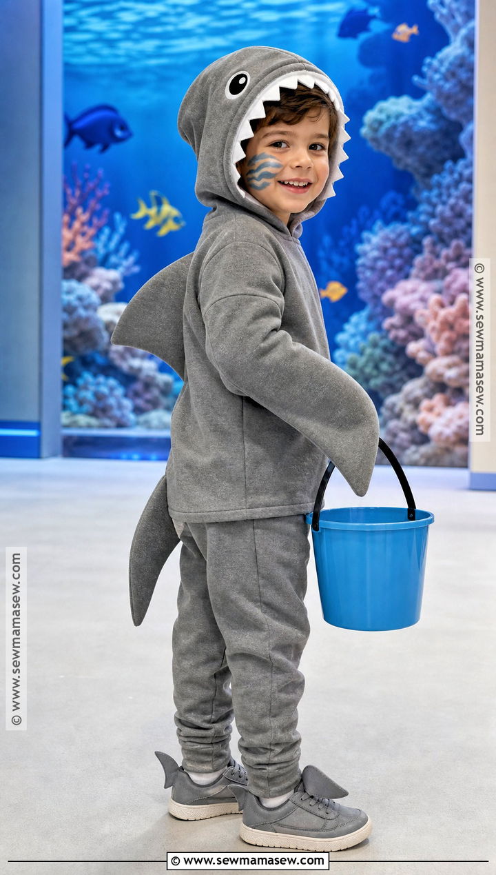 Shark Costume - 45 boy halloween costumes