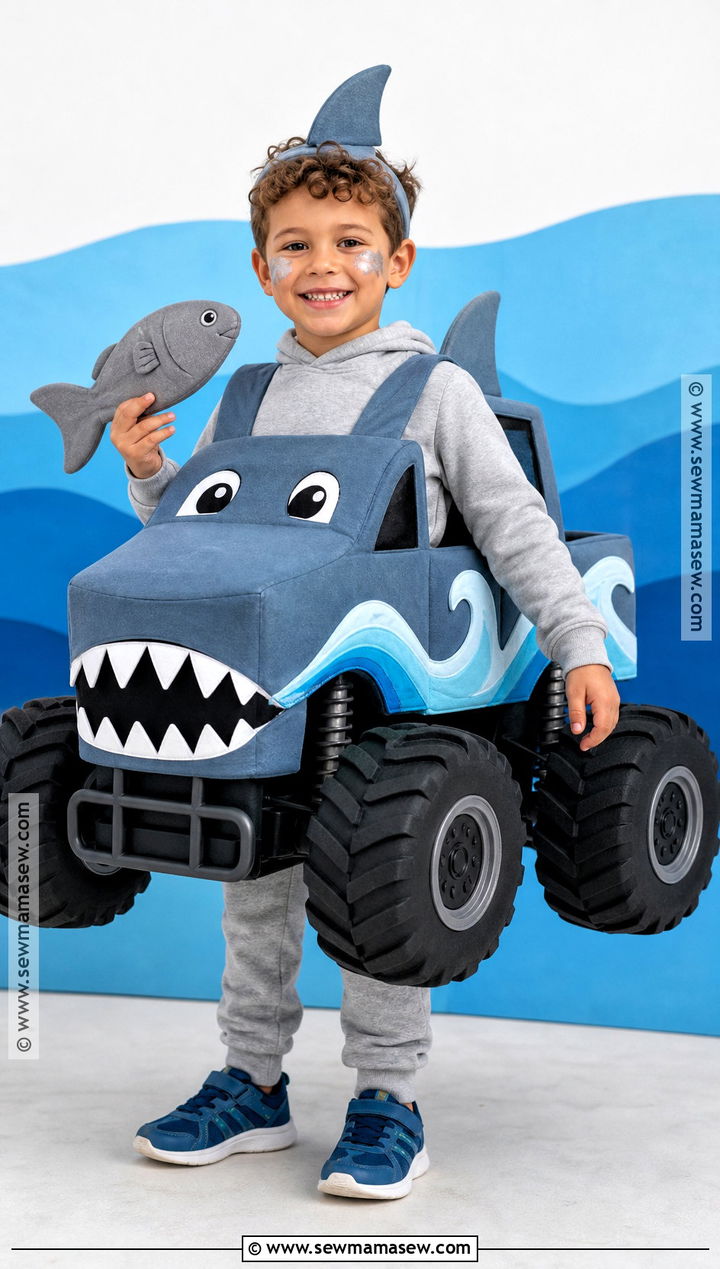 Shark Monster Truck Costume - 30 monster truck costume ideas