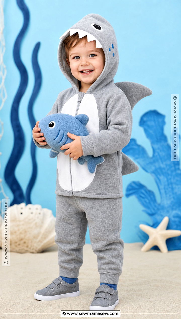 Shark Toddler Costume - 30 halloween toddler costumes
