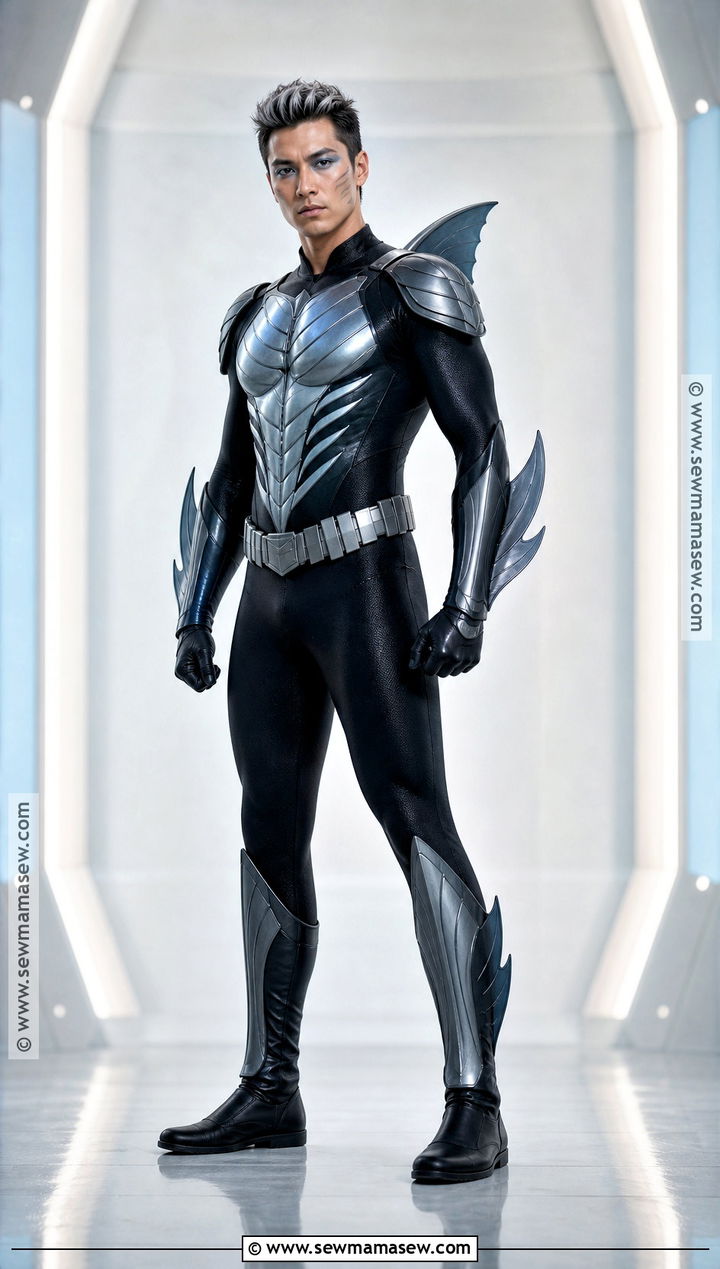 Sharkboy Costume With A Black Bodysuit - 30 sharkboy costume ideas