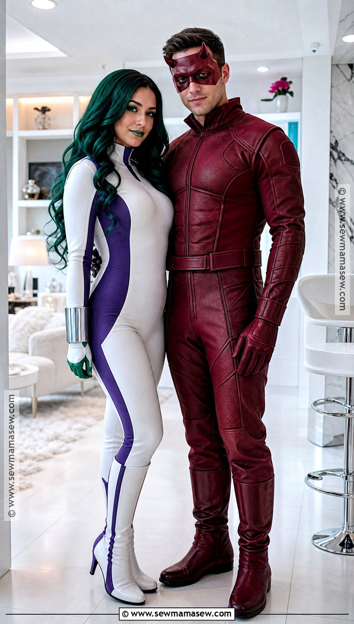She Hulk And Daredevil Couple Costume - 30 super hero couple costumes