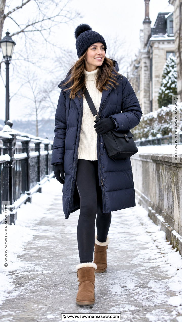 Shearling Boots With Leggings And Puffer Coat - 15 Fall Winter Boots 2026