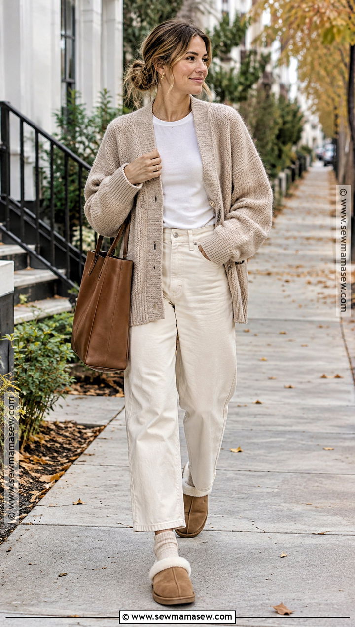 Shearling Mules With Relaxed Trousers - 15 2026 fall shoes for women