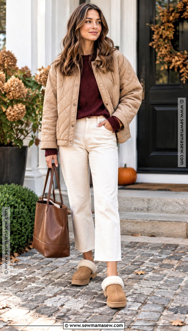 Shearling Mules With Straight Pants - 15 fall must have shoes 2026