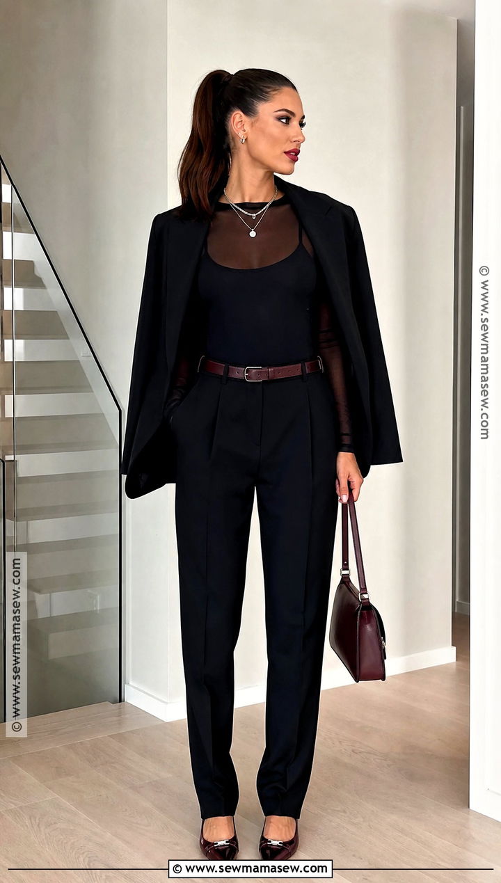 Sheer Black Top Halloween Outfit - 50 halloween outfit ideas