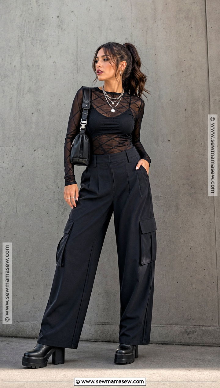 Sheer Mesh Top Vampire Outfit - 30 vampire style outfits
