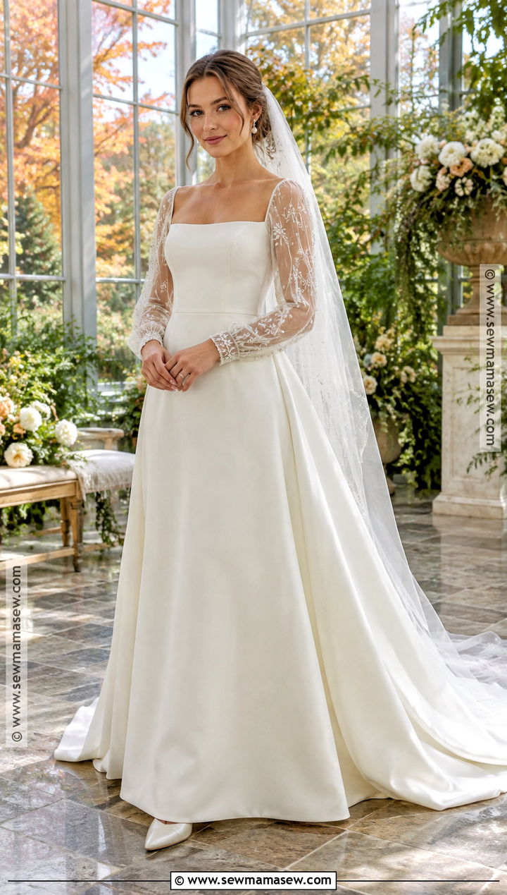 Sheer Sleeve Bridal Gown - 15 Fall 2026 Bridal Gowns