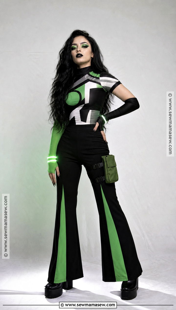 Shego Cosplay With Flared Pants - 30 shego cosplay ideas