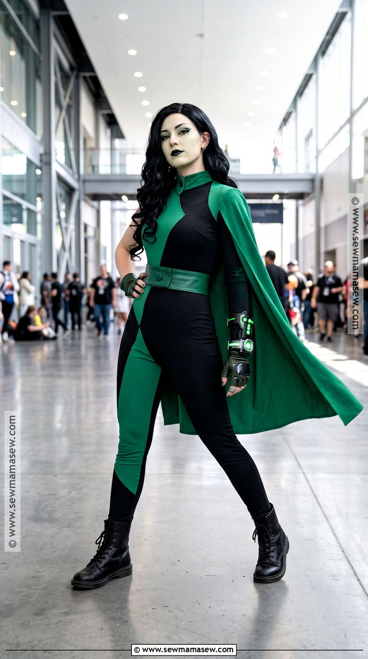Shego Costume With Green Cape - 30 she go costume ideas