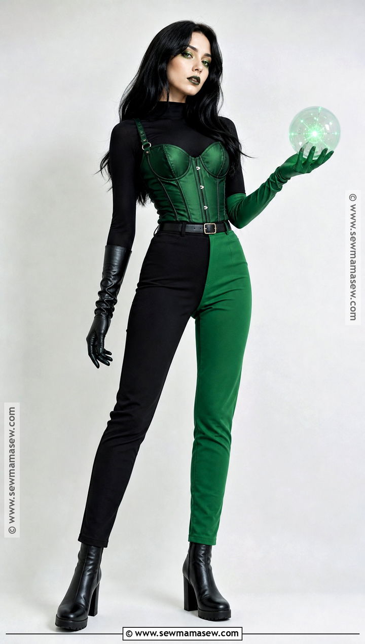 Shego Costume With Green Corset Top - 30 she go costume ideas