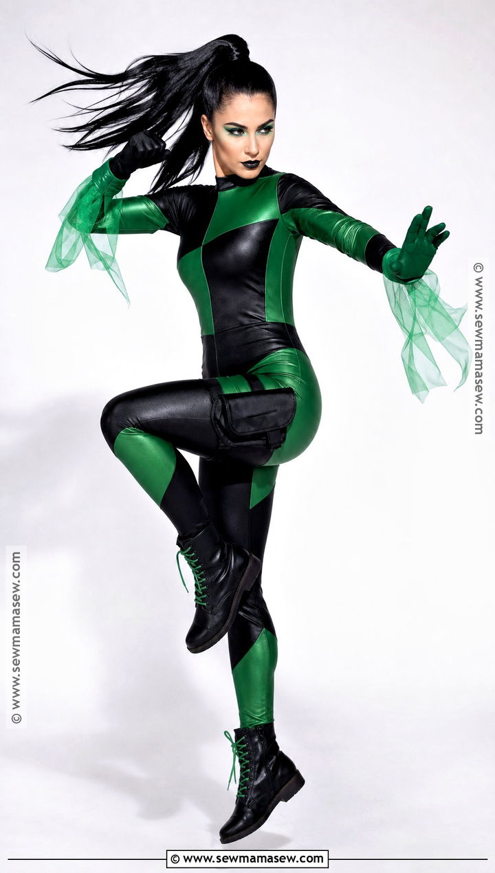 Shego Costume With High Ponytail - 45 shego costume ideas