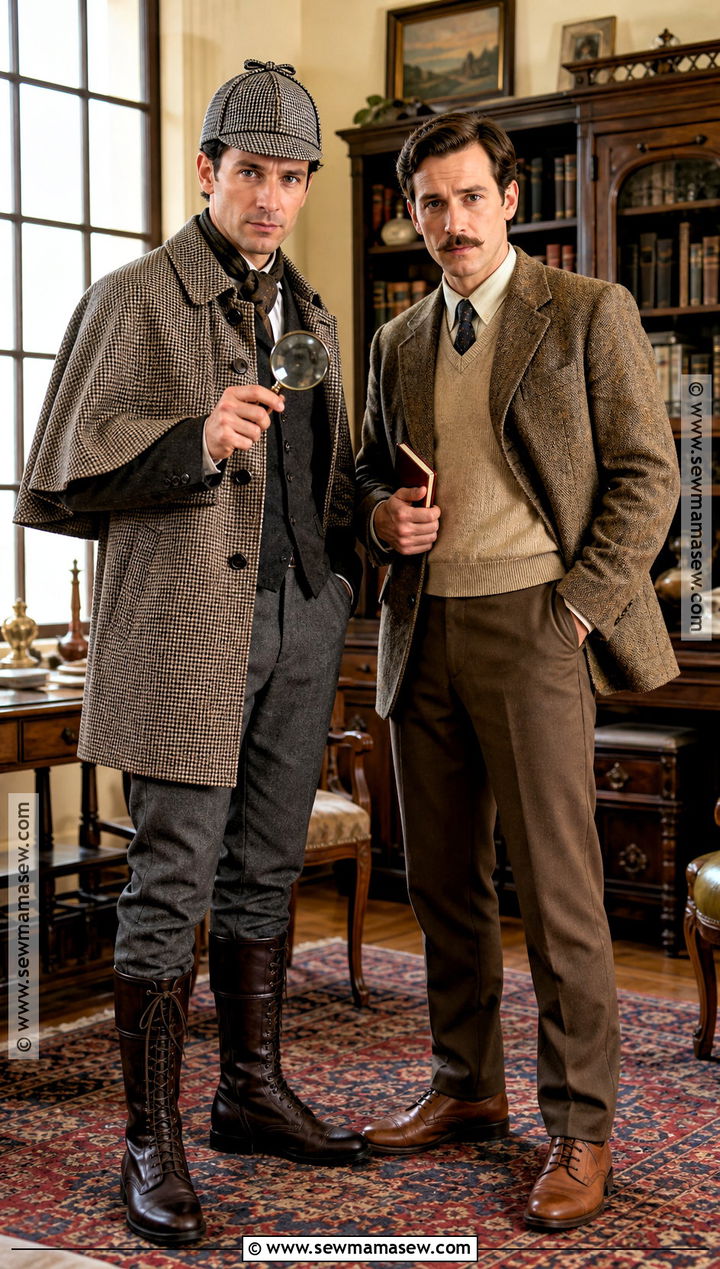 Sherlock Holmes And Watson Couple Costume - 50 couple halloween costumes
