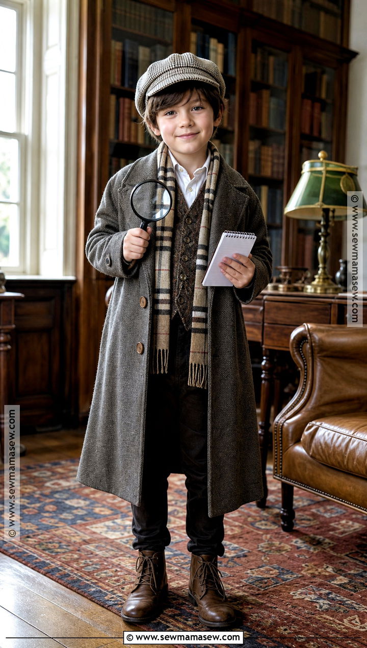 Sherlock Holmes Costume With Detective Coat - 40 book character costumes for kids
