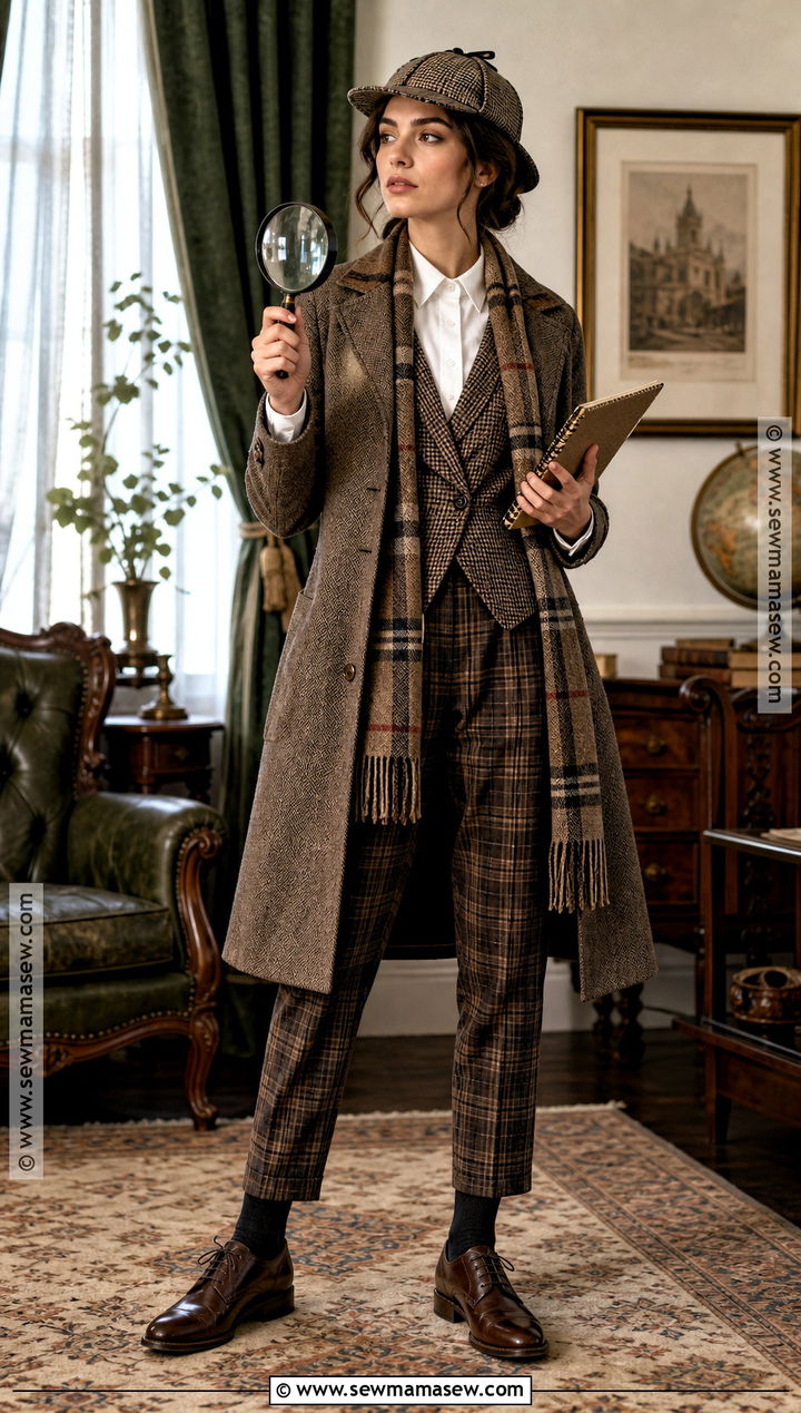 Sherlock Holmes Costume With Magnifying Glass - 30 story book costumes