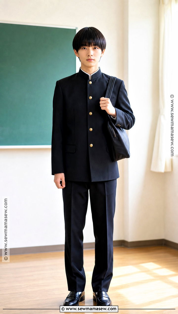 Shigeo Kageyama Cosplay With Black School Uniform - 30 Easy Anime Cosplay Ideas for Men