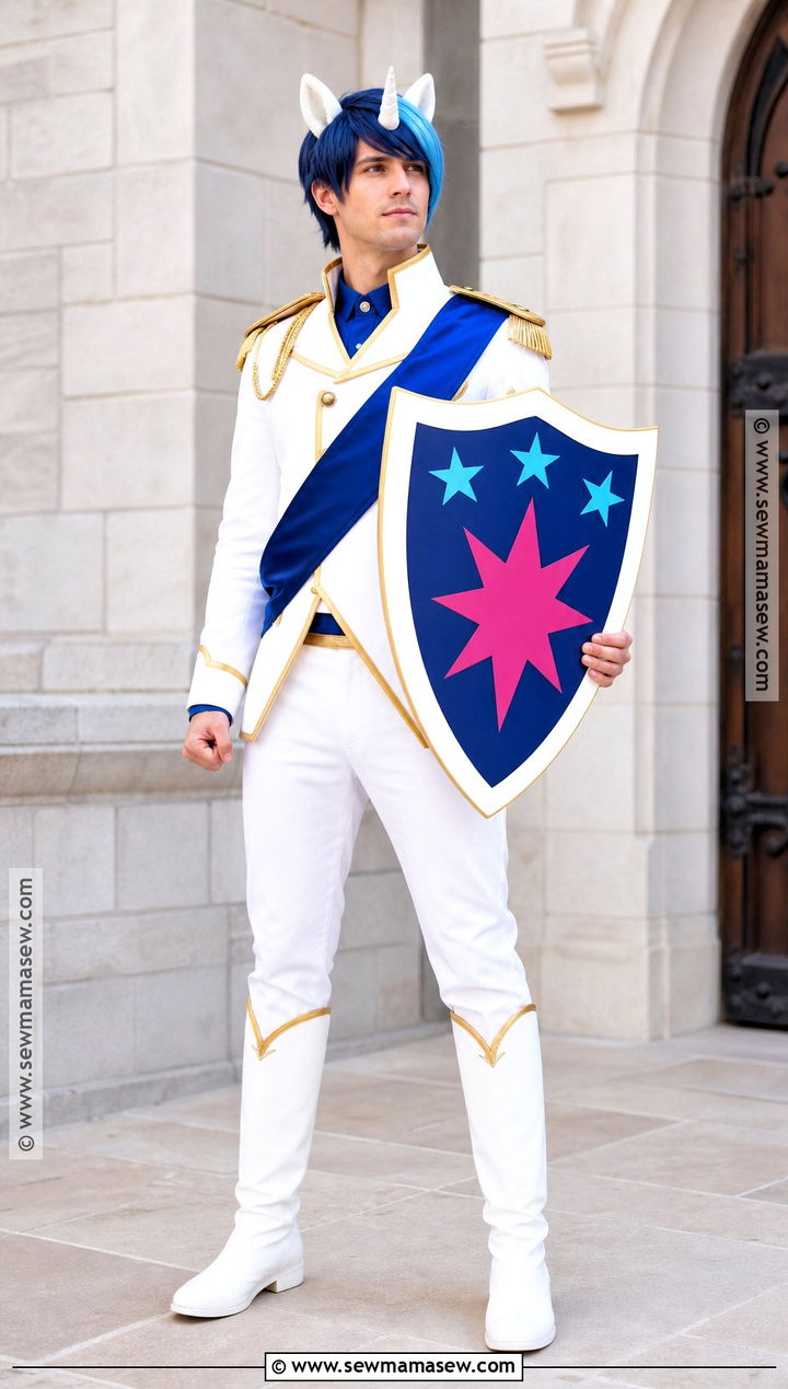 Shining Armor Costume With White Military Jacket - 30 mlp costume ideas