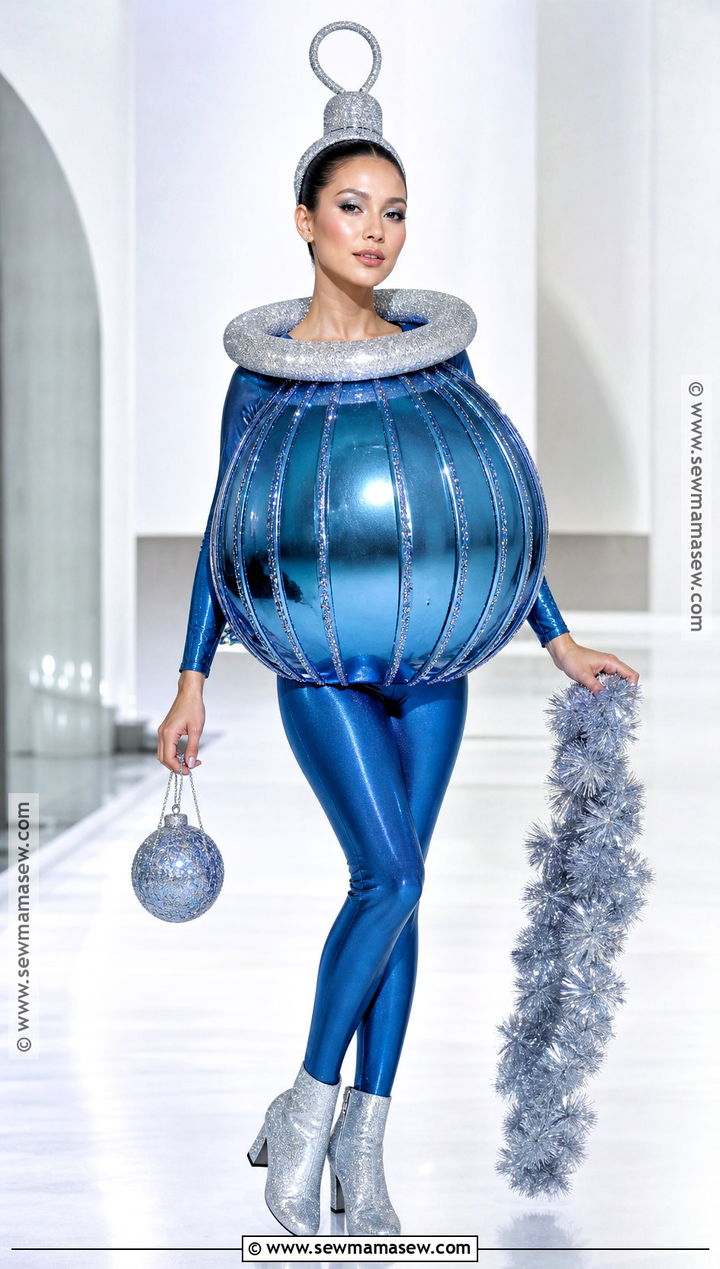 Shiny Christmas Ornament Costume - 30 Christmas Halloween Costumes