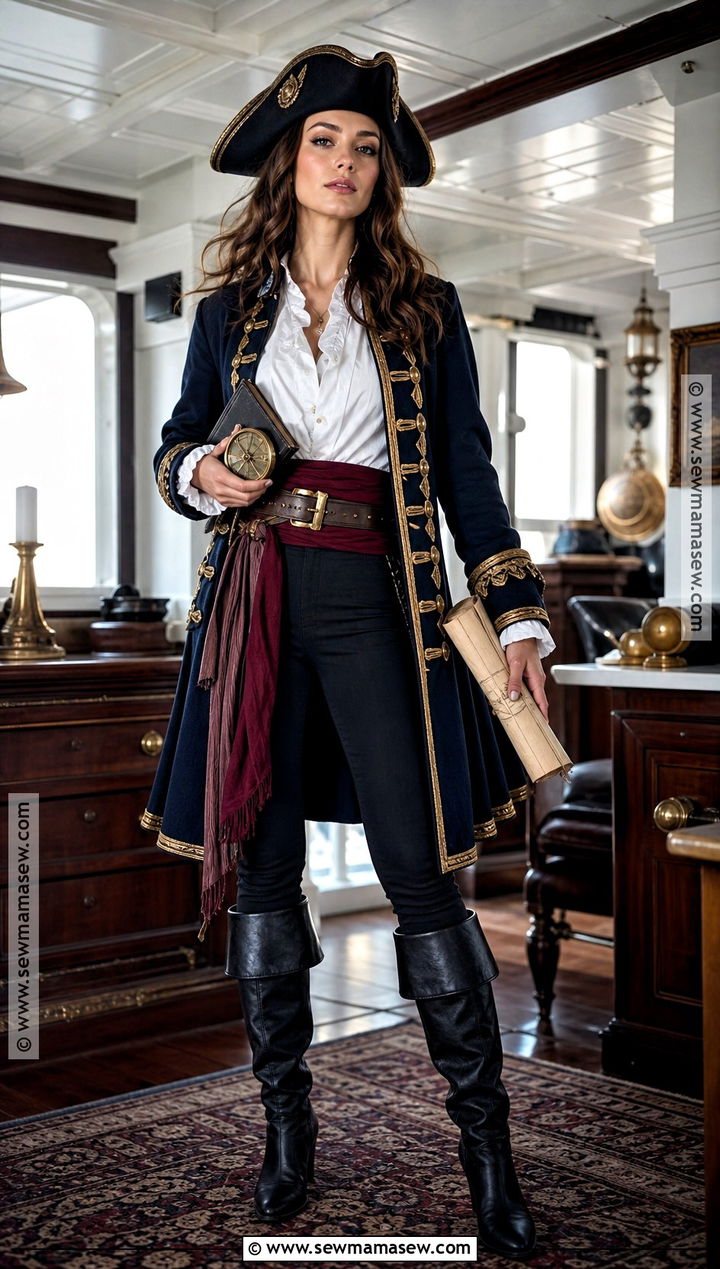 Ship Captain Pirate Costume - 35 easy pirate costume ideas