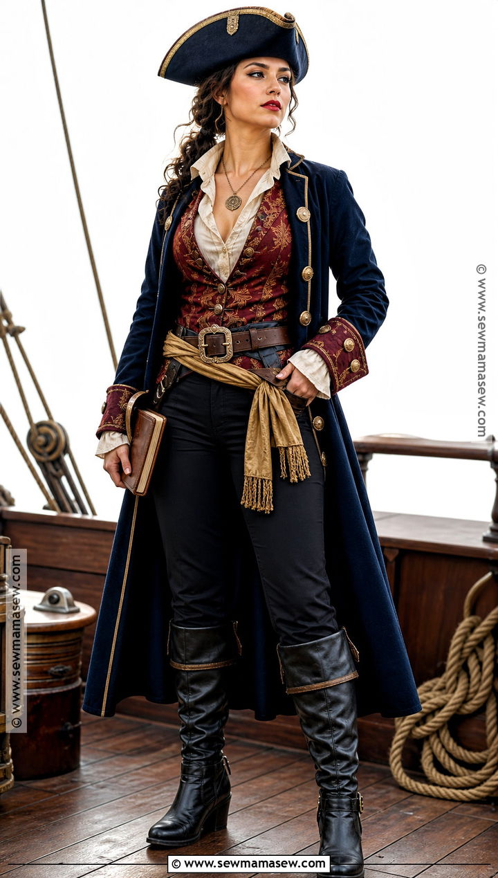 Ship Captain Pirate Costume - 30 cute pirate costume ideas for women