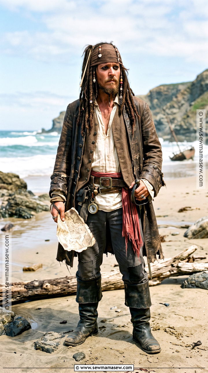 Shipwrecked Jack Sparrow Costume - 30 Jack Sparrow Halloween Costume Ideas