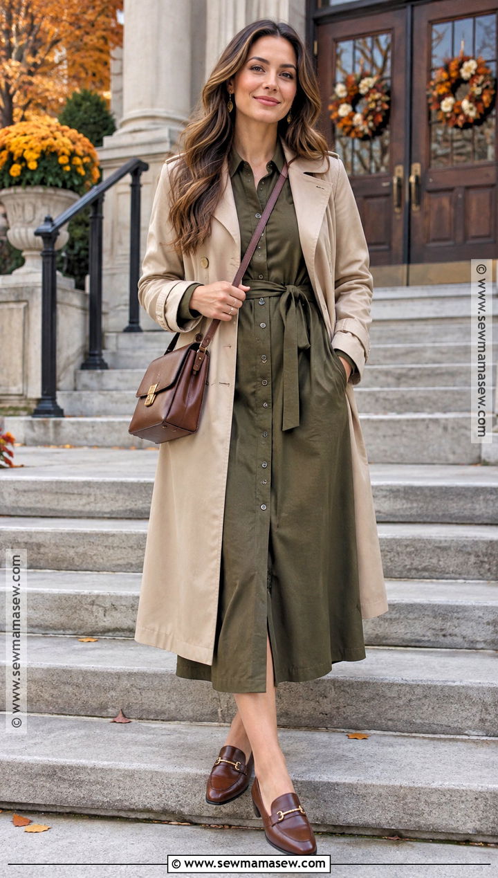Shirt Dress Church Outfit - 25 fall church outfits for women