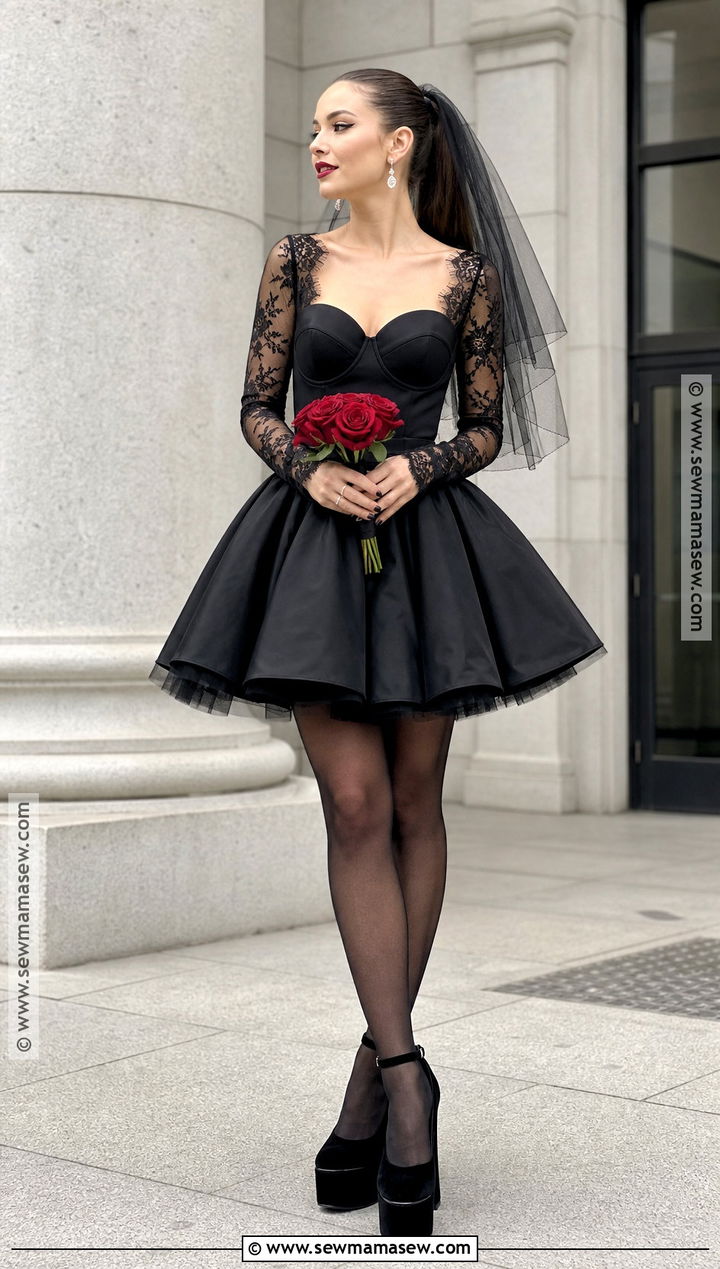 Short Halloween Wedding Dress - 30 halloween wedding dresses
