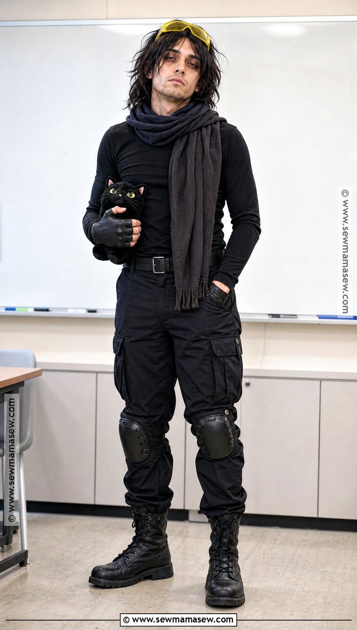 Shota Aizawa Hero Costume With Gray Scarf - 30 bnha hero costumes ideas