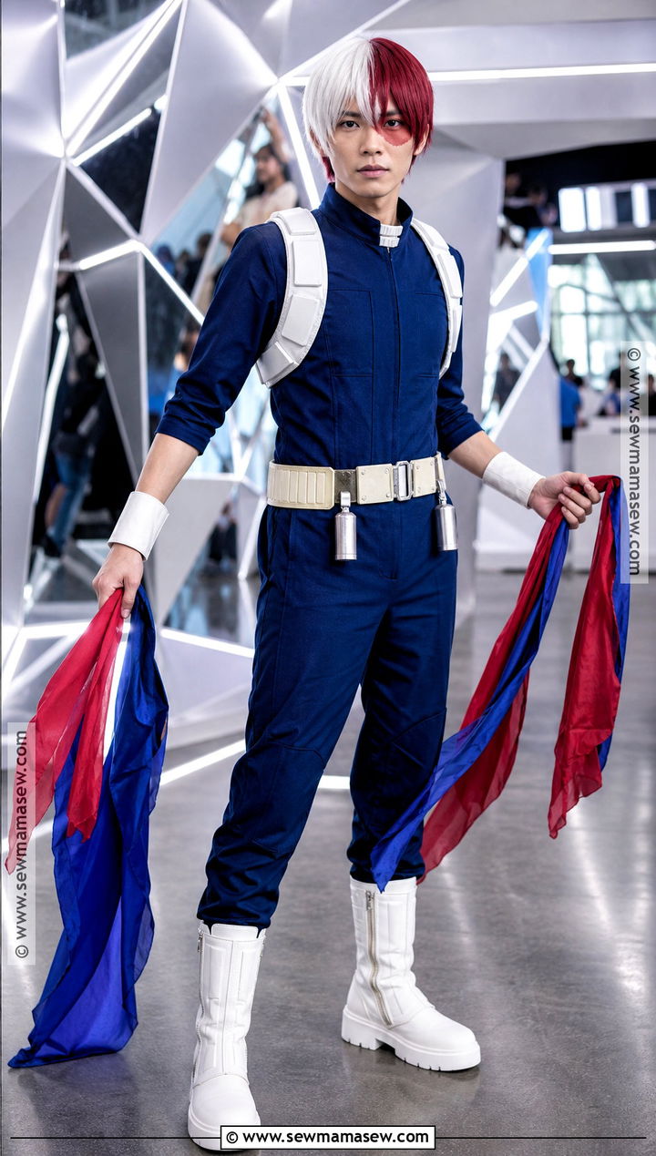 Shoto Todoroki Cosplay With Blue Hero Uniform - 40 anime cosplay outfits