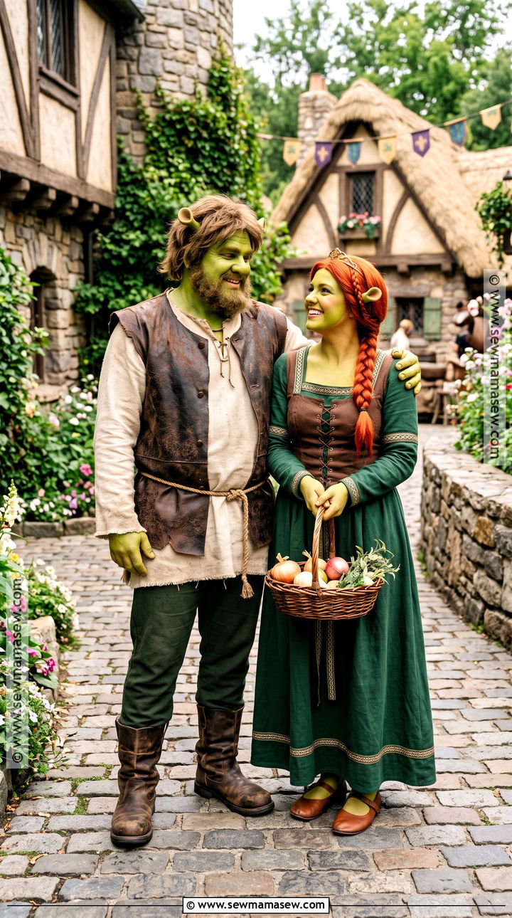 Shrek And Fiona Costume - 50 couples halloween costume ideas