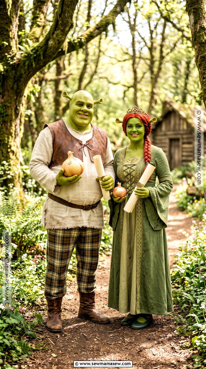 Shrek And Fiona Couple Costume - 40 couple costume ideas