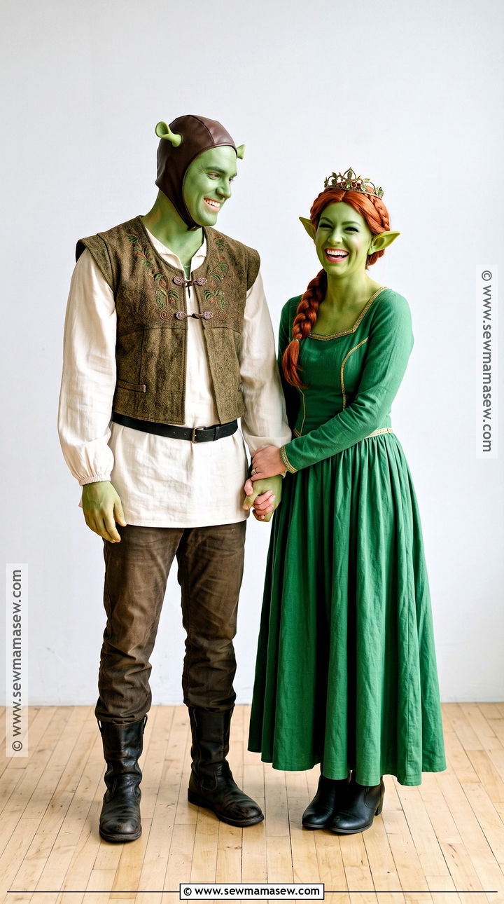Shrek And Fiona Couple Costume - 30 Matching Couple Outfits Halloween