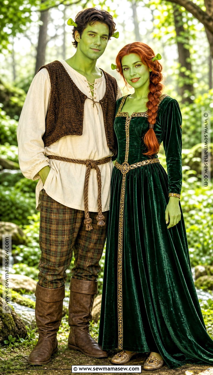 Shrek And Fiona Couple Costume - 30 movies costumes ideas