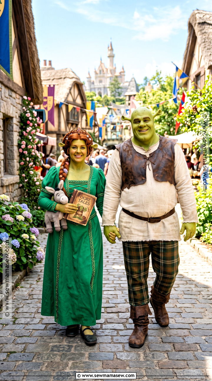 Shrek And Fiona Couple Outfit - 30 Couples Halloween Outfits