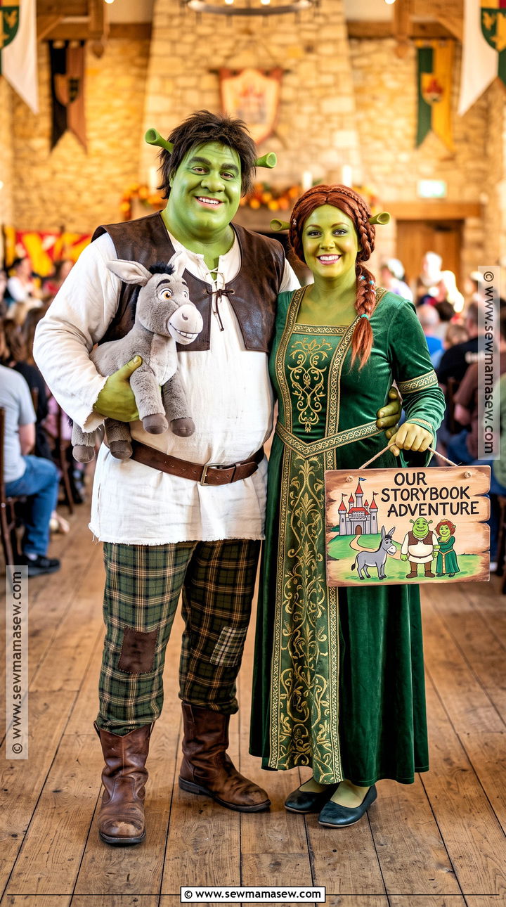 Shrek And Fiona Couples Cosplay - 35 Couples Cosplay Ideas