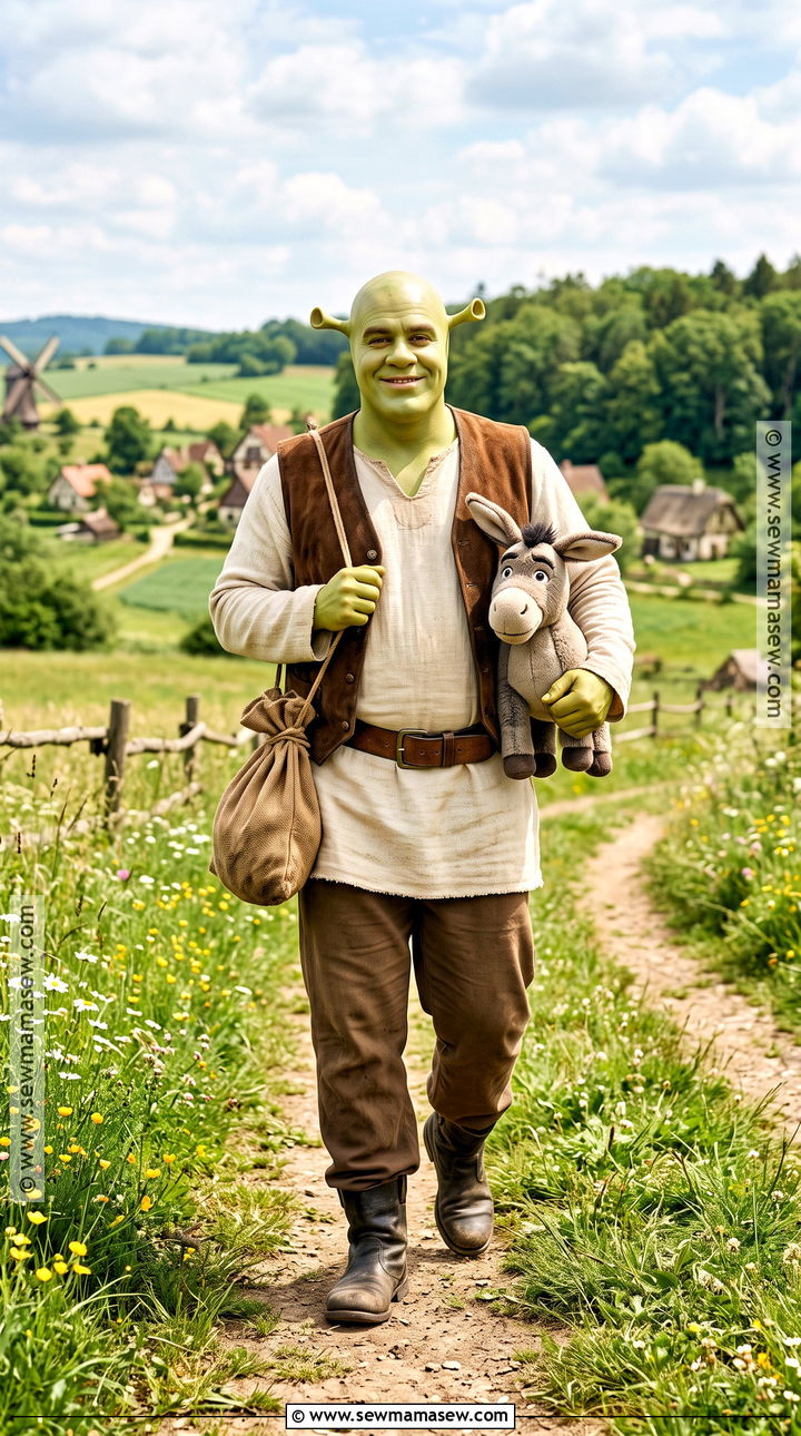 Shrek Costume - 30 easy movie characters to dress up as ideas