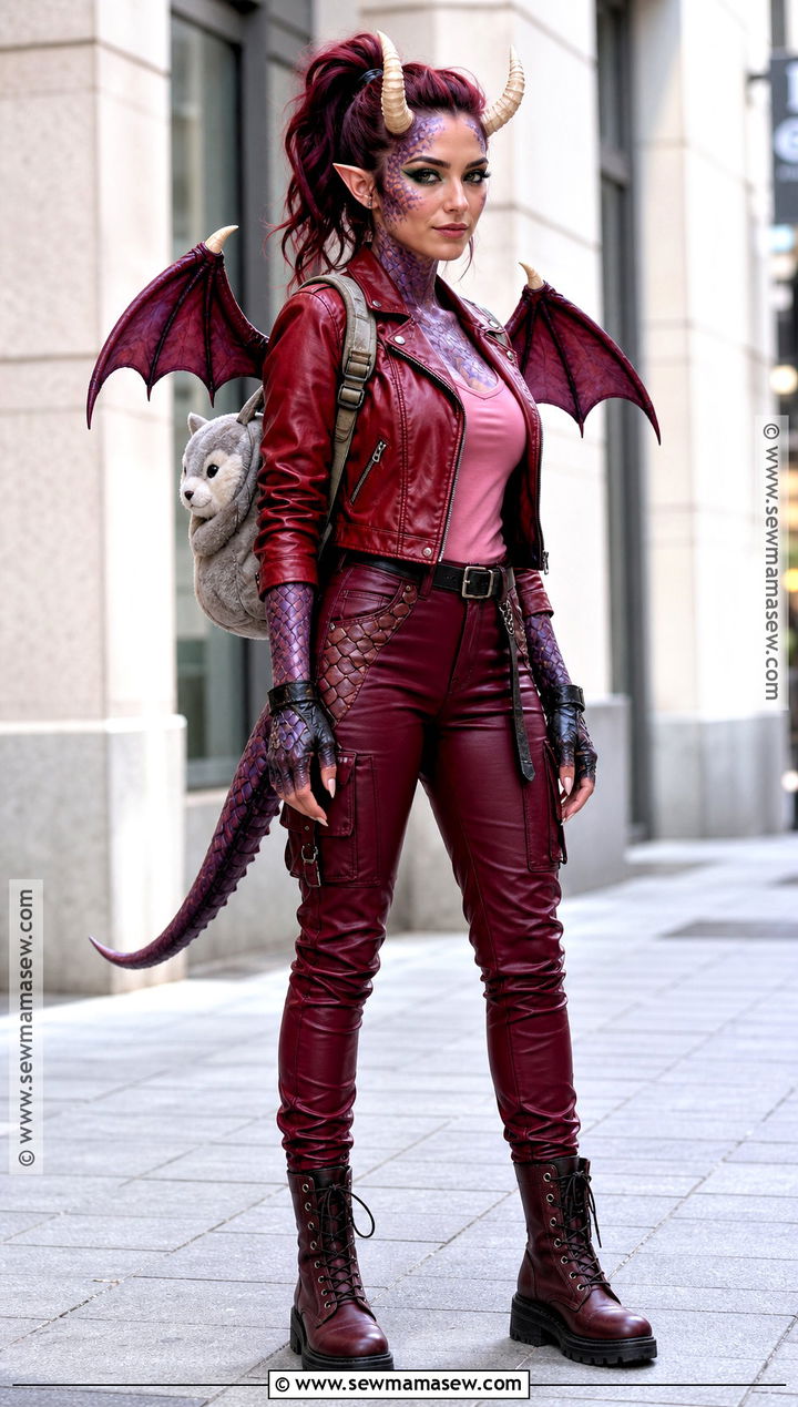 Shrek Dragon Costume With Faux Leather Jacket - 35 shrek dragon costume ideas