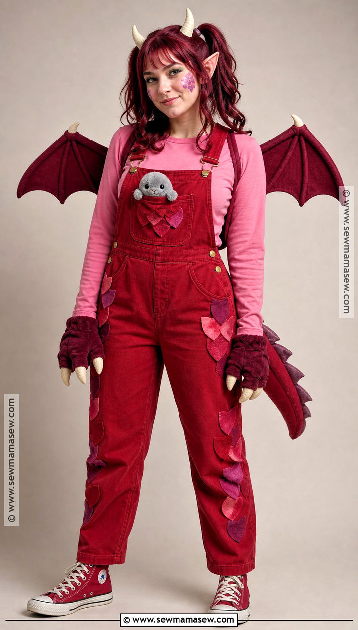 Shrek Dragon Costume With Red Overalls - 35 shrek dragon costume ideas