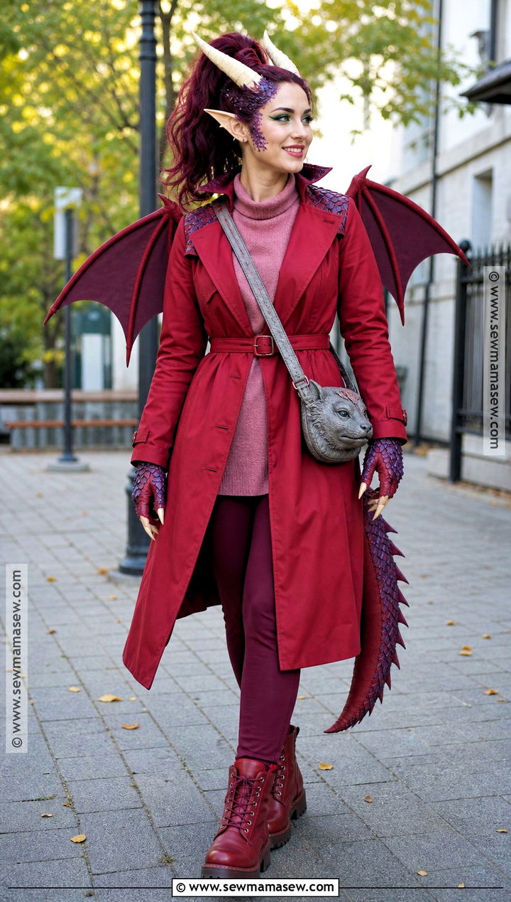Shrek Dragon Costume With Red Trench Coat - 35 shrek dragon costume ideas