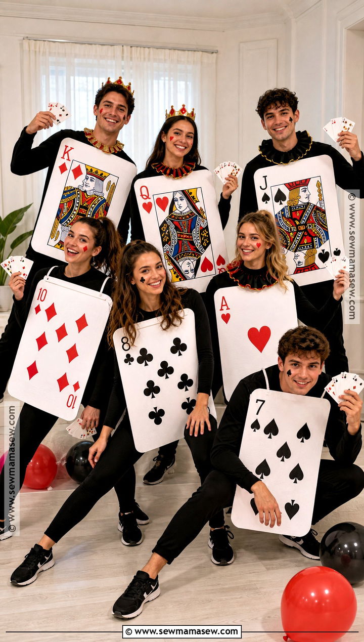 Shuffled Deck Group Costume - 30 Deck Of Cards Costume Ideas