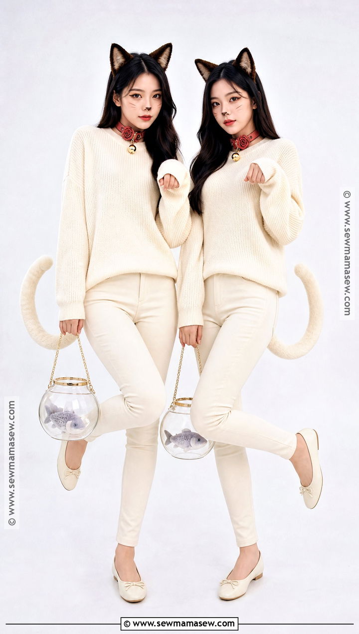 Si And Am Cat Duo Costume - 35 lady and the tramp costume ideas