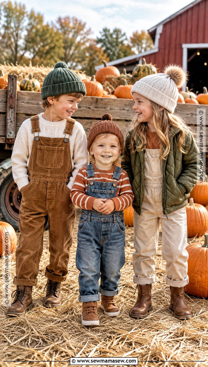 Sibling Overall Pumpkin Patch Matching Outfits - 20 pumpkin patch matching outfits