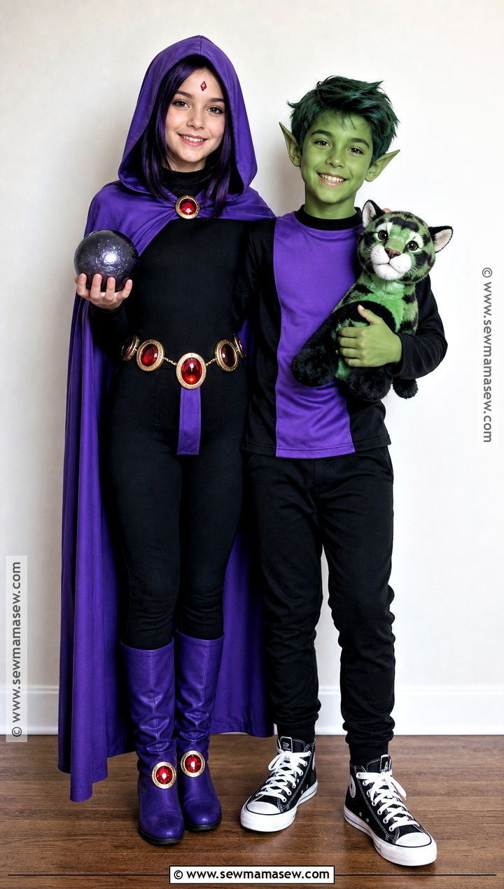 Sibling Raven And Beast Boy Costume - 40 raven and beastboy titans costume ideas