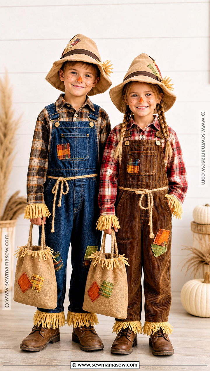 Sibling Scarecrow Costume - 50 scarecrow costume ideas