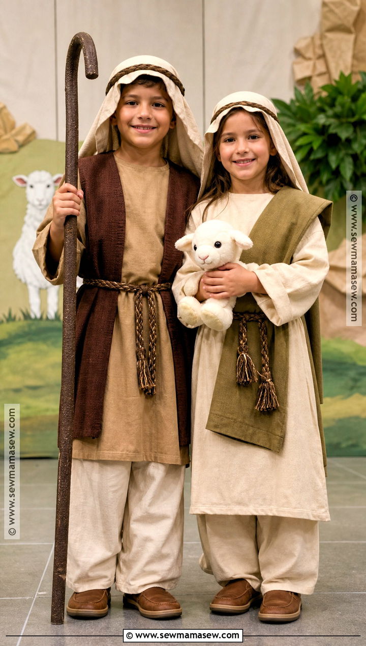 Sibling Shepherd Costume - 30 Shepherd Costume Ideas