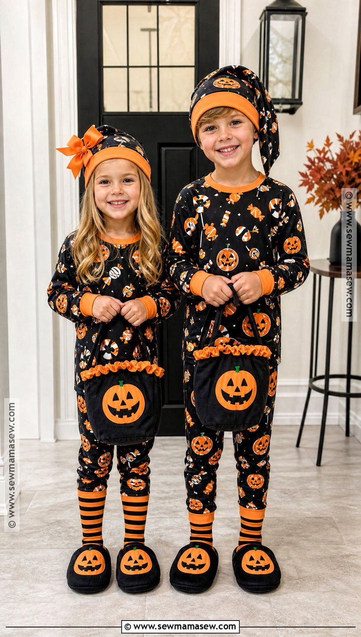 Sibling Trick Or Treat Halloween PJs - 30 matching halloween pjs ideas
