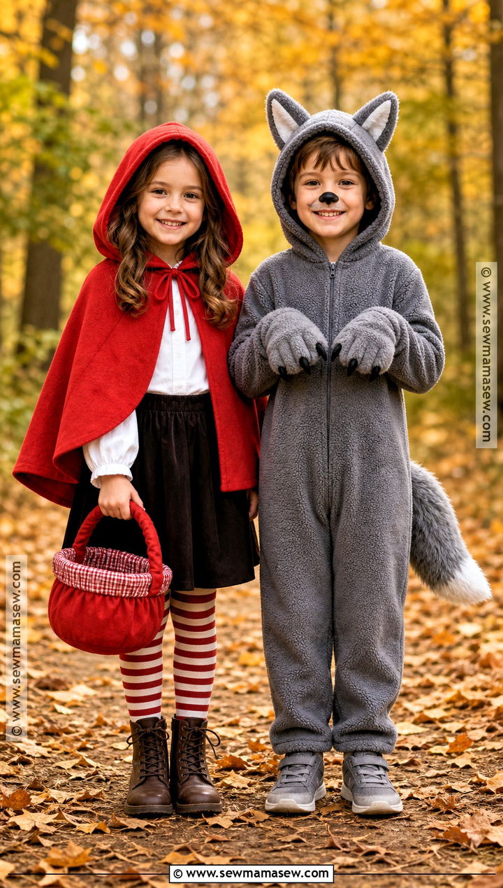Sibling Wolf And Little Red Riding Hood Costume - 30 Wolf And Little Red Riding Hood Costume Ideas