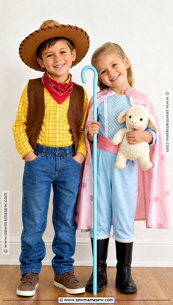 Sibling Woody And Bo Peep Costume - 40 woody and bo peep costume ideas