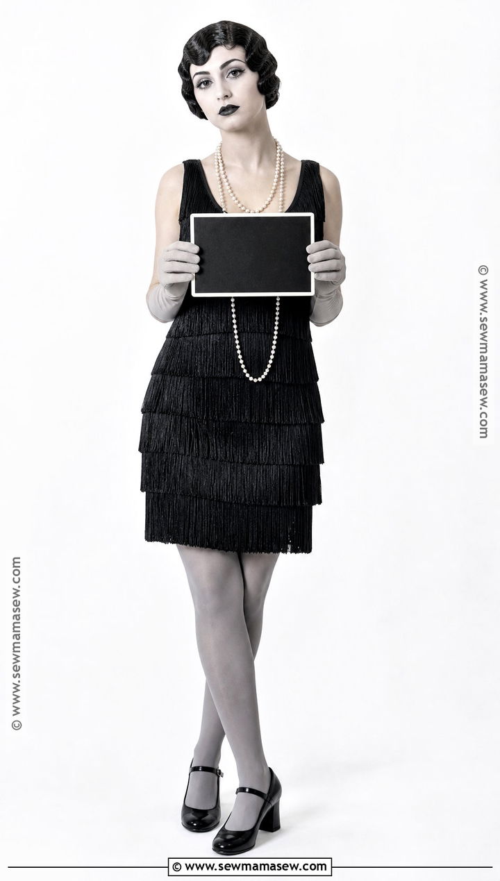 Silent Film Star Costume In Grayscale - 30 black dress halloween costume ideas
